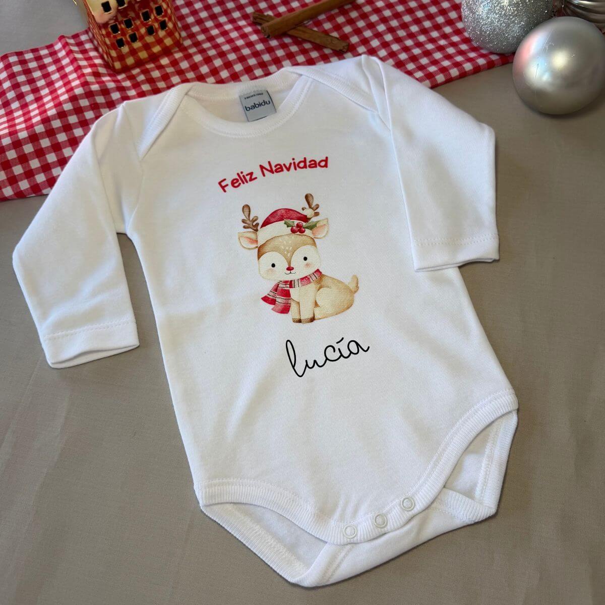 Body bebé Navidad personalizado con nombre Body de bebé personalizado para Navidad Body bebé personalizado Mi Primera Navidad Body navideño para bebé con nombre Body Navidad personalizado para bebé Body de bebé para Navidad personalizado con nombre